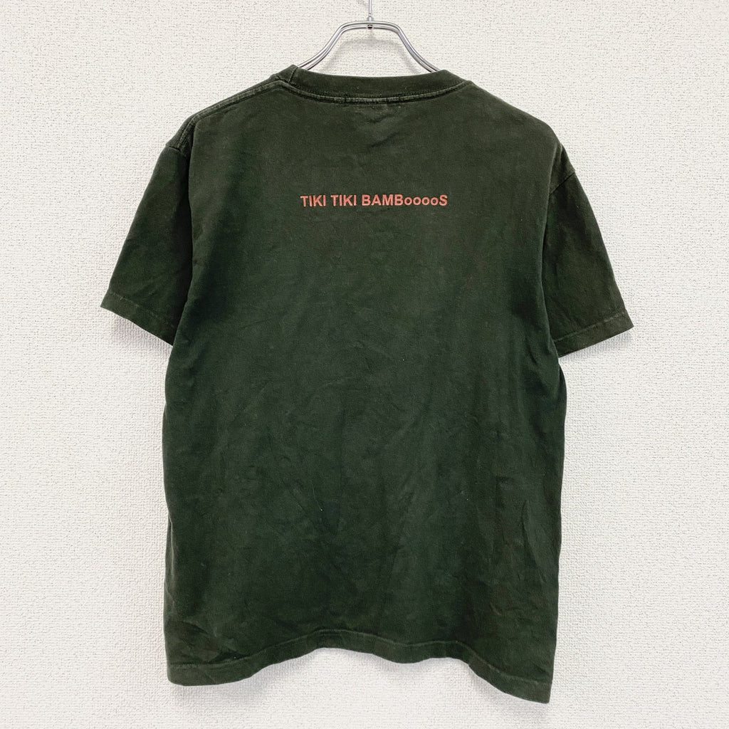 LAMMFROMM　奈良美智　ならよしもと　TIKI TIKI BAMBooooS　半袖プリントTシャツ　オリーブ　Mサイズ　