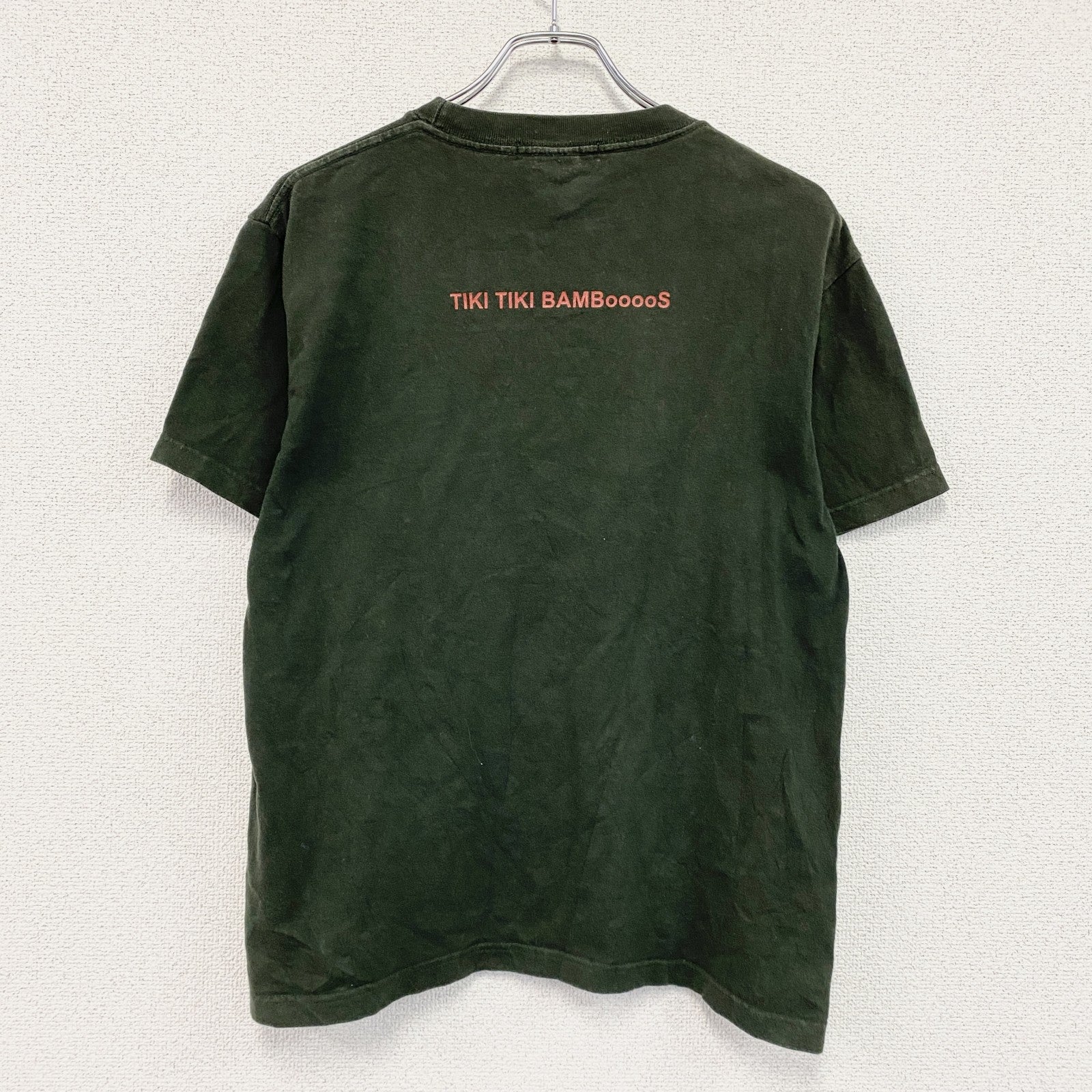LAMMFROMM　奈良美智　ならよしもと　TIKI TIKI BAMBooooS　半袖プリントTシャツ　オリーブ　Mサイズ　