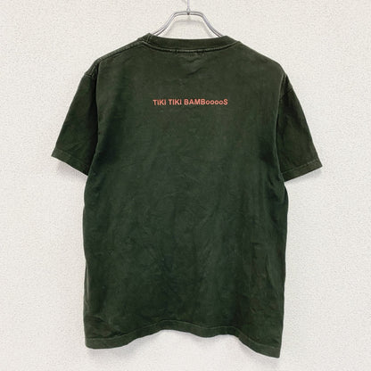 LAMMFROMM　奈良美智　ならよしもと　TIKI TIKI BAMBooooS　半袖プリントTシャツ　オリーブ　Mサイズ　