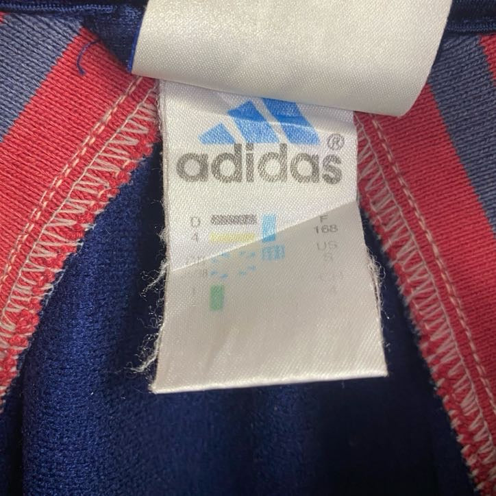 90s　adidas　アディダス　トラックジャケット/ジャージ　ヴィンテージ　ネイビー　グレー　Sサイズ