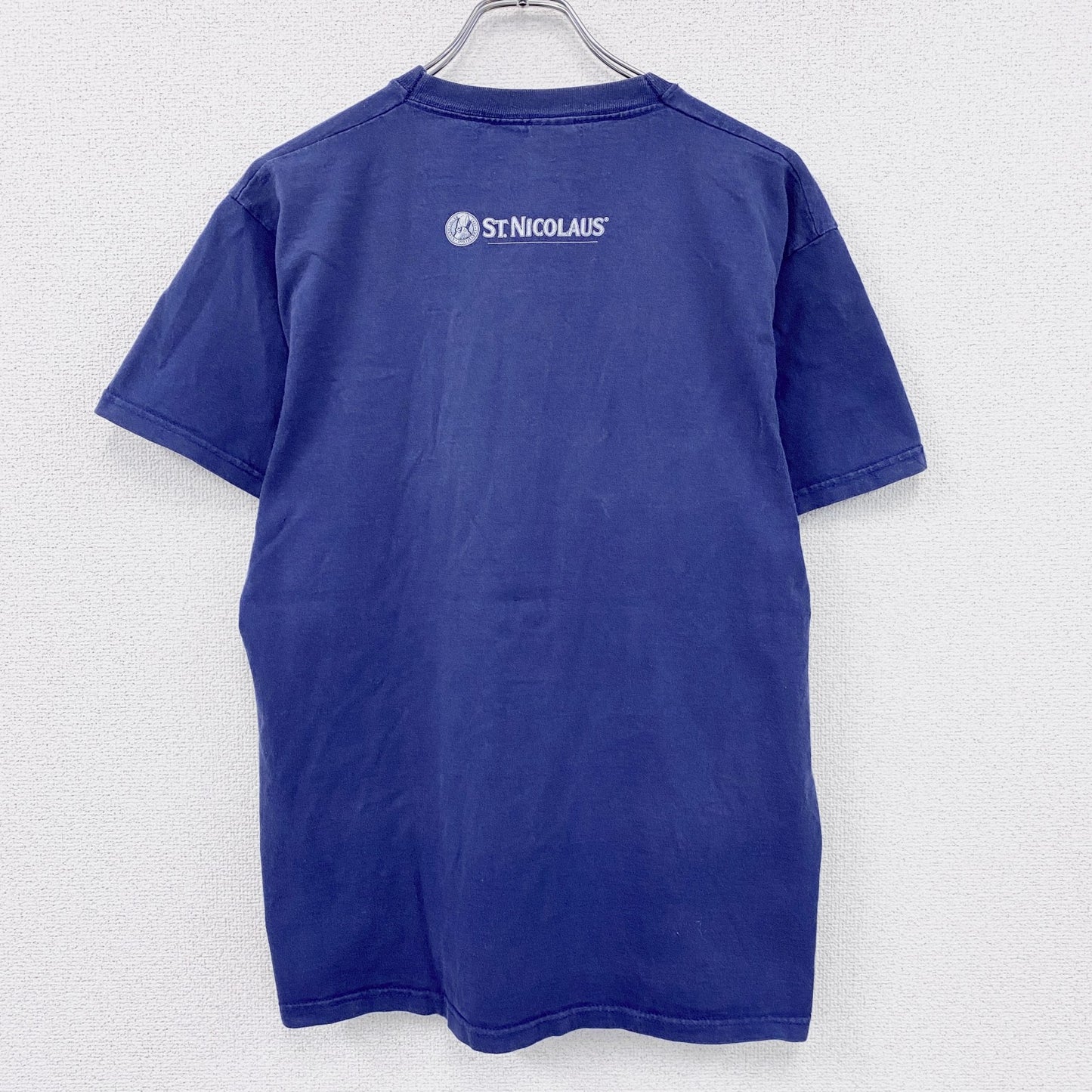 FRUIT OF THE LOOM　ST.NICOLAUS　聖ニコラウス　半袖Tシャツ　紺　ネイビー　Lサイズ