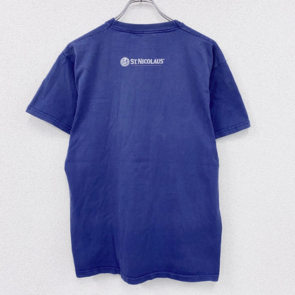 FRUIT OF THE LOOM　ST.NICOLAUS　聖ニコラウス　半袖Tシャツ　紺　ネイビー　Lサイズ
