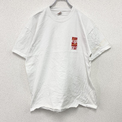 FRUIT OF THE LOOM　フルーツオブザルーム　半袖プリントTシャツ　CGT　白　ホワイト　XLサイズ