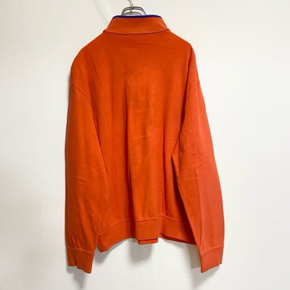 古着 used　RALPH LAUREN ラルフローレン　ポロ ゴルフ　オレンジ　長袖ハーフジップスウェット　ハイネック　Mサイズ