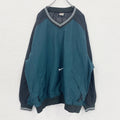 90s　NIKE　ナイキ　プルオーバーナイロンジャケット　ヴィンテージ　緑　グリーン　XXLサイズ