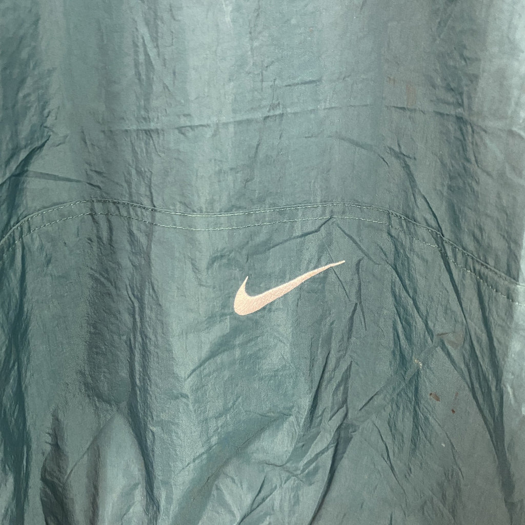 90s　NIKE　ナイキ　プルオーバーナイロンジャケット　ヴィンテージ　緑　グリーン　XXLサイズ