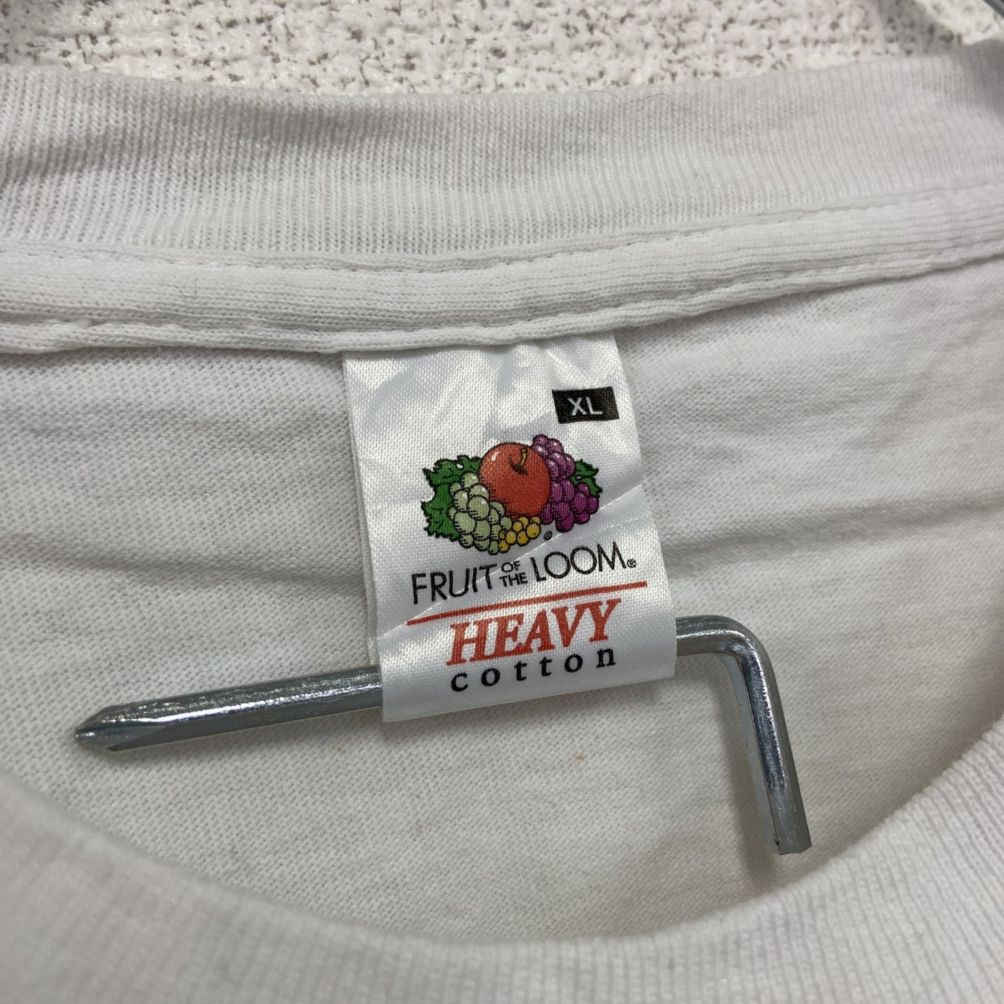 FRUIT OF THE LOOM　フルーツオブザルーム　半袖プリントTシャツ　CGT　白　ホワイト　XLサイズ