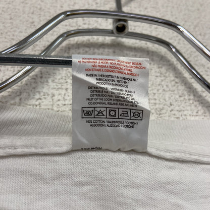 FRUIT OF THE LOOM　フルーツオブザルーム　半袖プリントTシャツ　CGT　白　ホワイト　XLサイズ