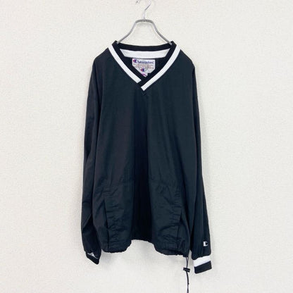 Champion　チャンピオン　ナイロンジャケットプルオーバー　黒　ブラック　Lサイズ