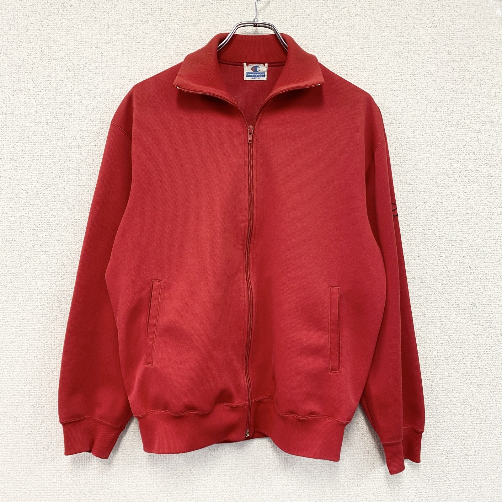 ～90s　Champion　チャンピオン　トラックジャケット/ジャージ　ヴィンテージ　赤　レッド　Oサイズ　Oサイズ