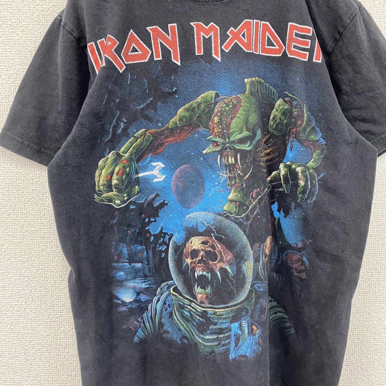 HOT ROCK　IRON MAIDEN　アイアンメイデン　バンドT　半袖プリントTシャツ　黒　ブラック　Mサイズ