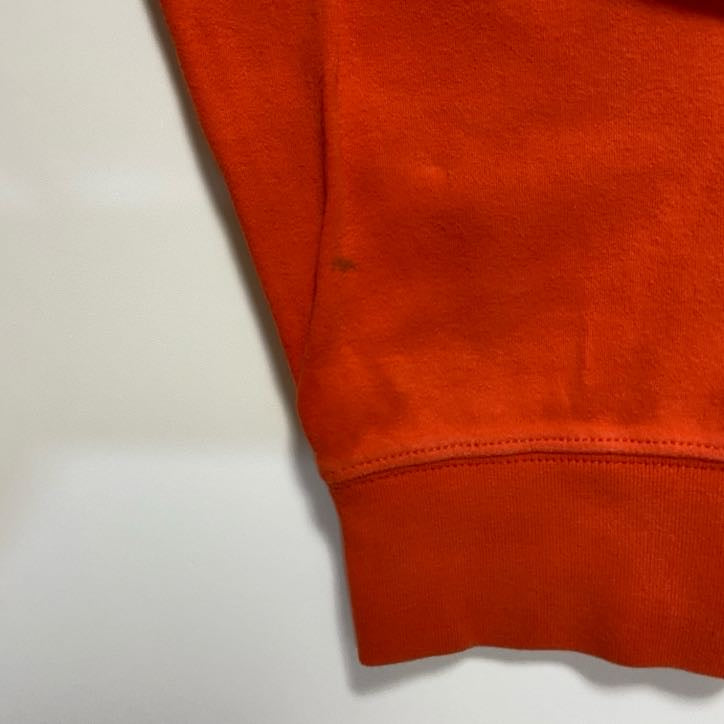 古着 used　RALPH LAUREN ラルフローレン　ポロ ゴルフ　オレンジ　長袖ハーフジップスウェット　ハイネック　Mサイズ