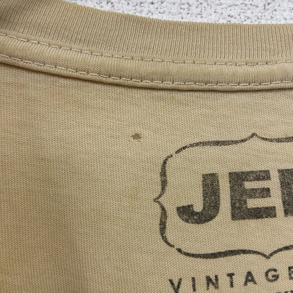 JEM VINTAGE FIT　BRUCELEE　ブルースリー　半袖プリントTシャツ　ベージュ　Mサイズ