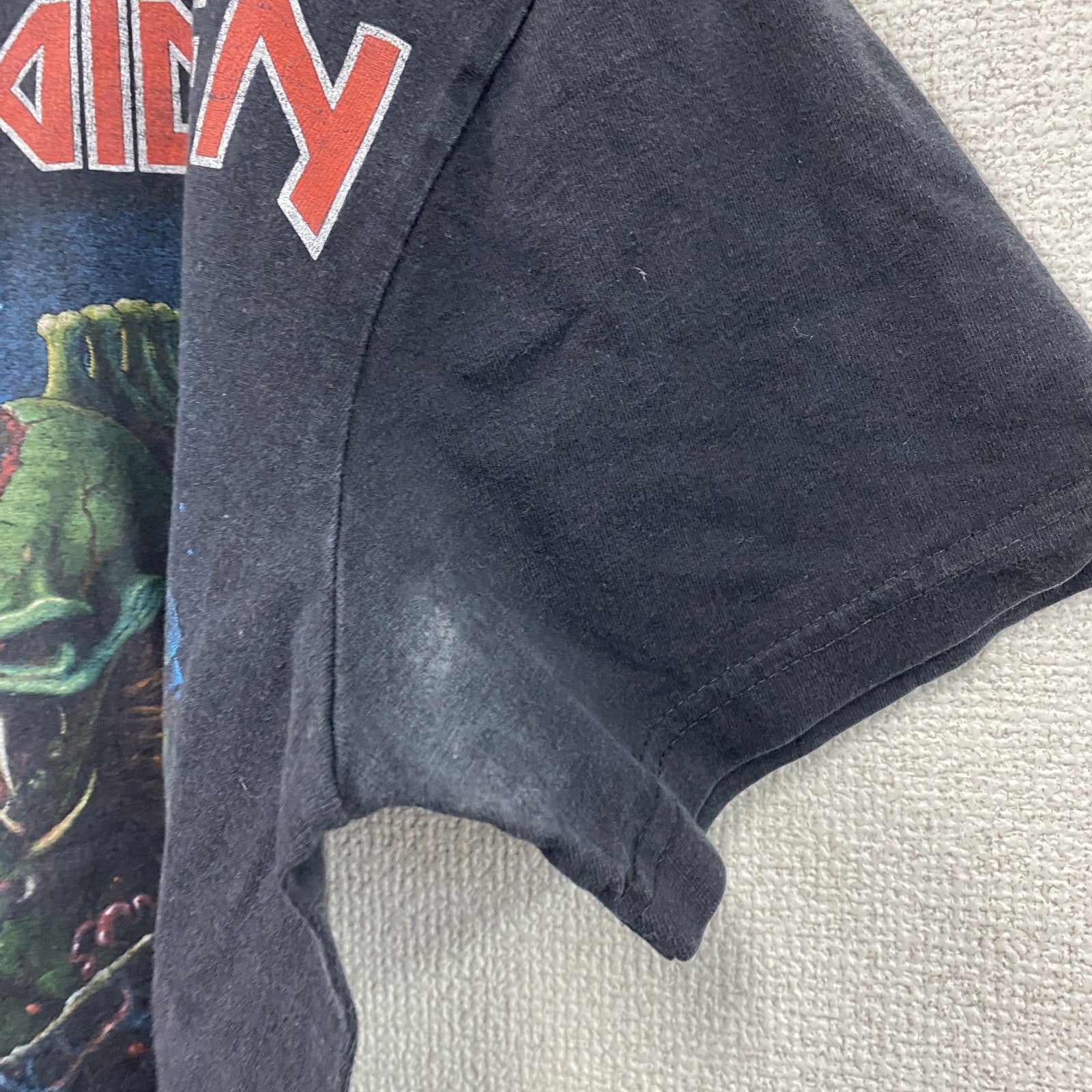 HOT ROCK　IRON MAIDEN　アイアンメイデン　バンドT　半袖プリントTシャツ　黒　ブラック　Mサイズ