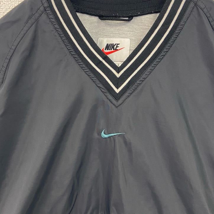 90s　NIKE　ナイキ　ナイロンジャケット　プルオーバー　ヴィンテージ　黒　ブラック　Lサイズ