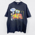～00s　SCREEN STARS　 Simpsons　シンプソンズ　半袖プリントTシャツ　黒　ブラック　XLサイズ