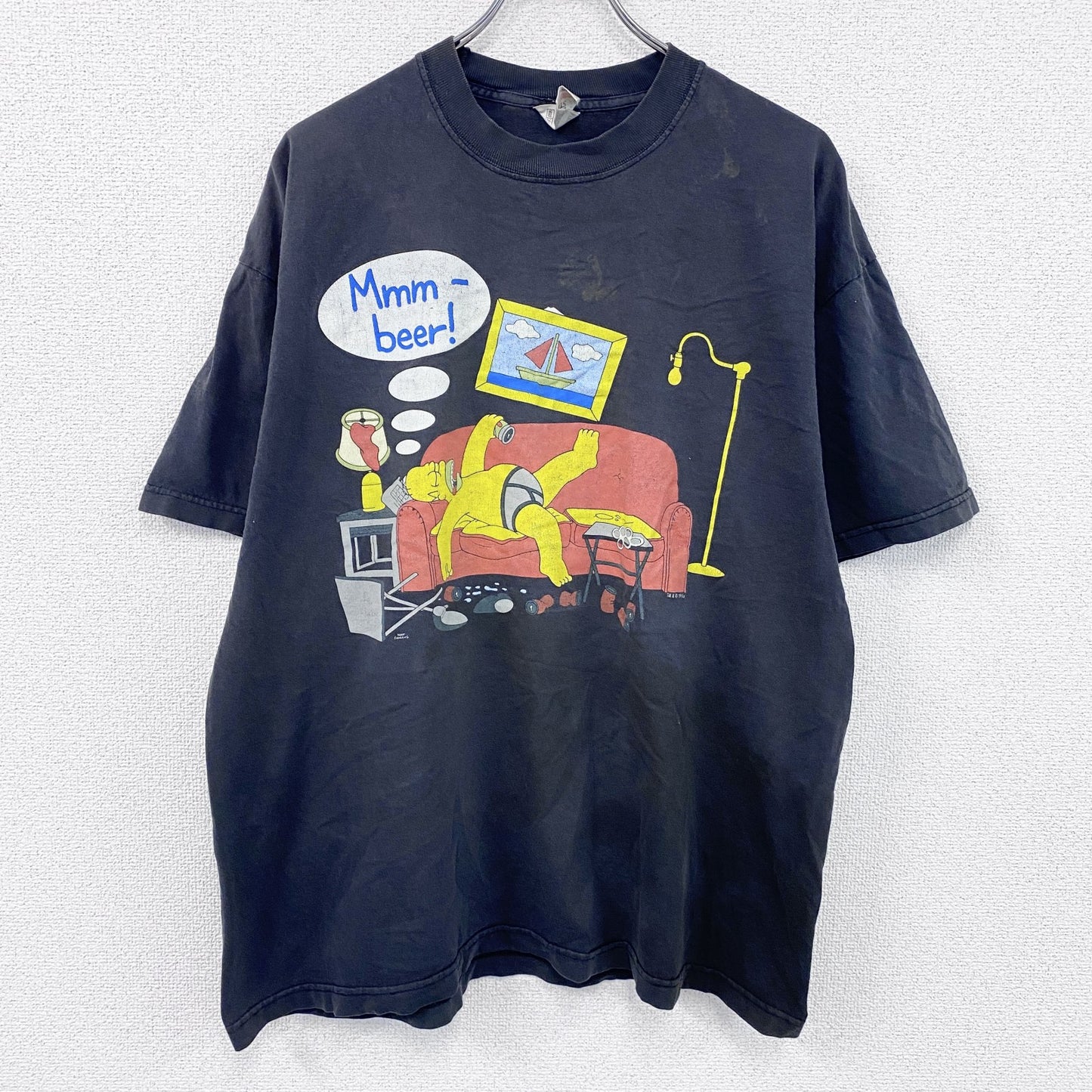 ～00s　SCREEN STARS　 Simpsons　シンプソンズ　半袖プリントTシャツ　黒　ブラック　XLサイズ