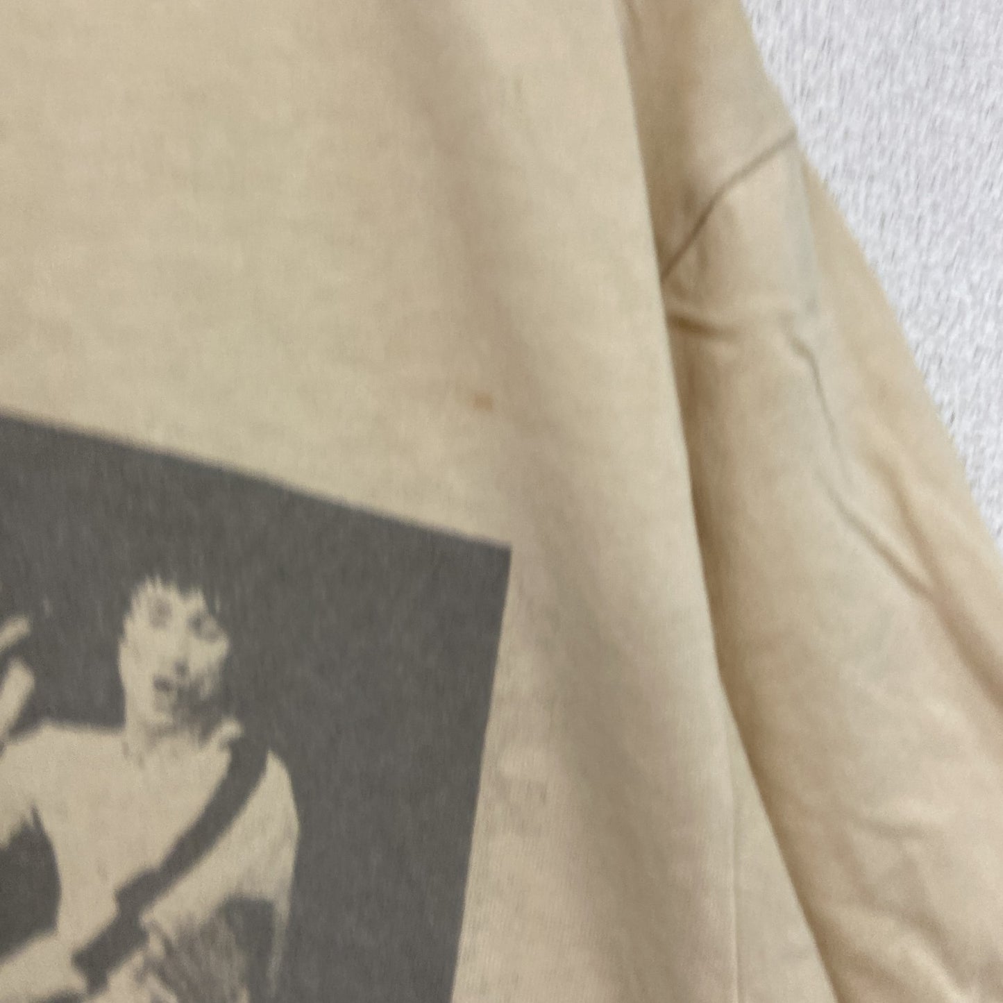 JEM VINTAGE FIT　BRUCELEE　ブルースリー　半袖プリントTシャツ　ベージュ　Mサイズ