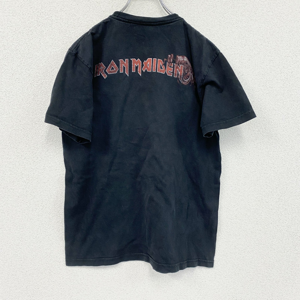 HOT ROCK　IRON MAIDEN　アイアンメイデン　バンドT　半袖プリントTシャツ　黒　ブラック　Mサイズ