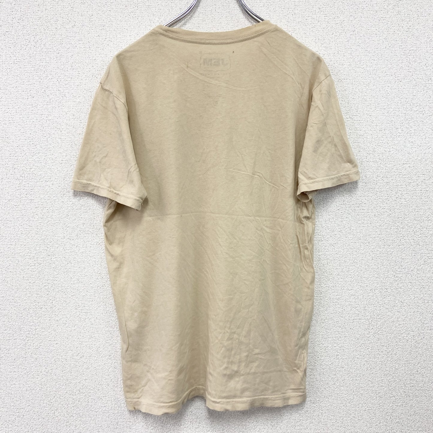 JEM VINTAGE FIT　BRUCELEE　ブルースリー　半袖プリントTシャツ　ベージュ　Mサイズ