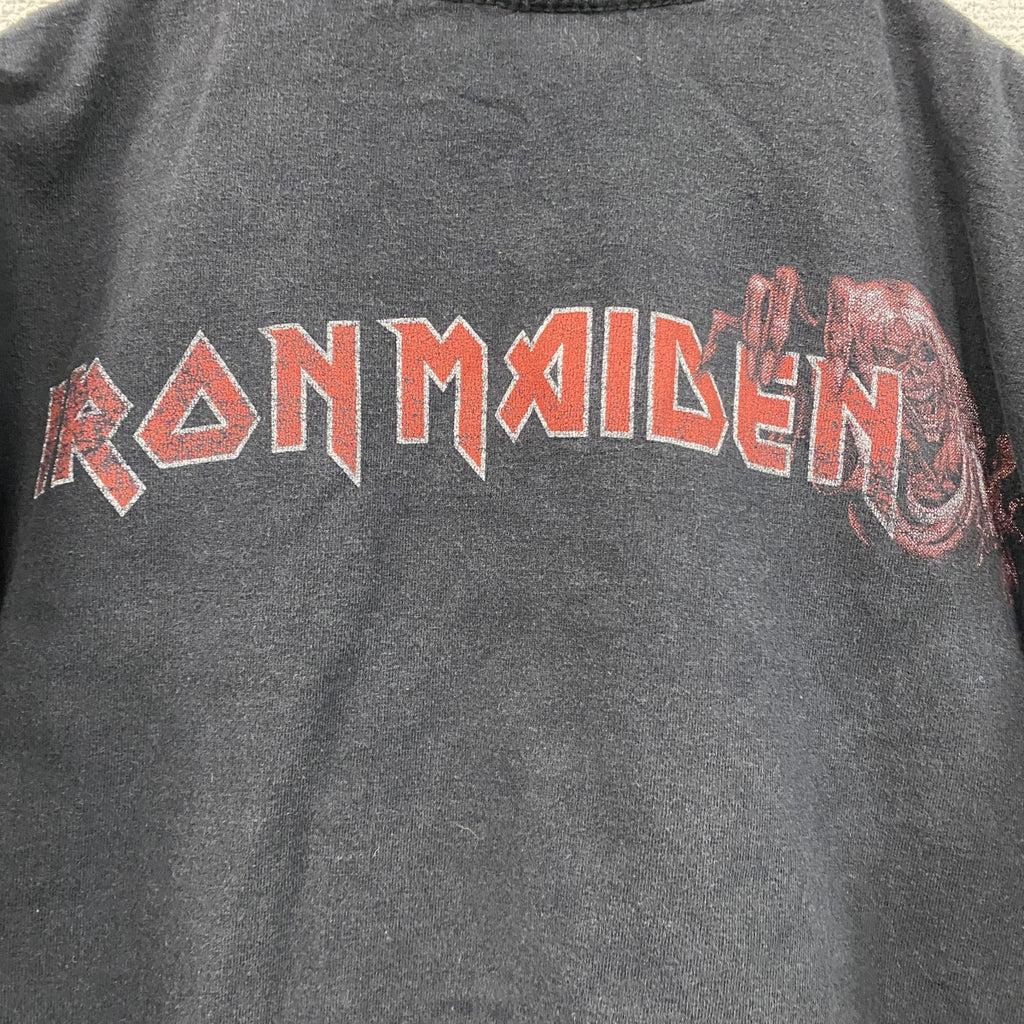 HOT ROCK　IRON MAIDEN　アイアンメイデン　バンドT　半袖プリントTシャツ　黒　ブラック　Mサイズ