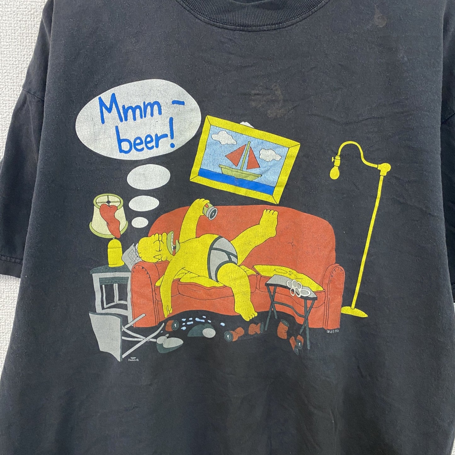 ～00s　SCREEN STARS　 Simpsons　シンプソンズ　半袖プリントTシャツ　黒　ブラック　XLサイズ