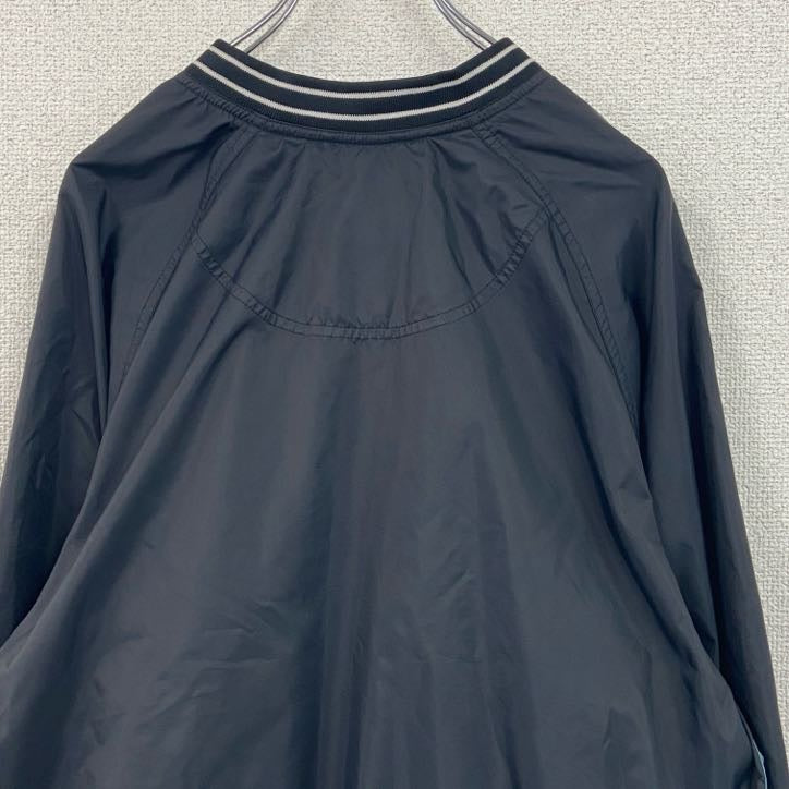 90s　NIKE　ナイキ　ナイロンジャケット　プルオーバー　ヴィンテージ　黒　ブラック　Lサイズ