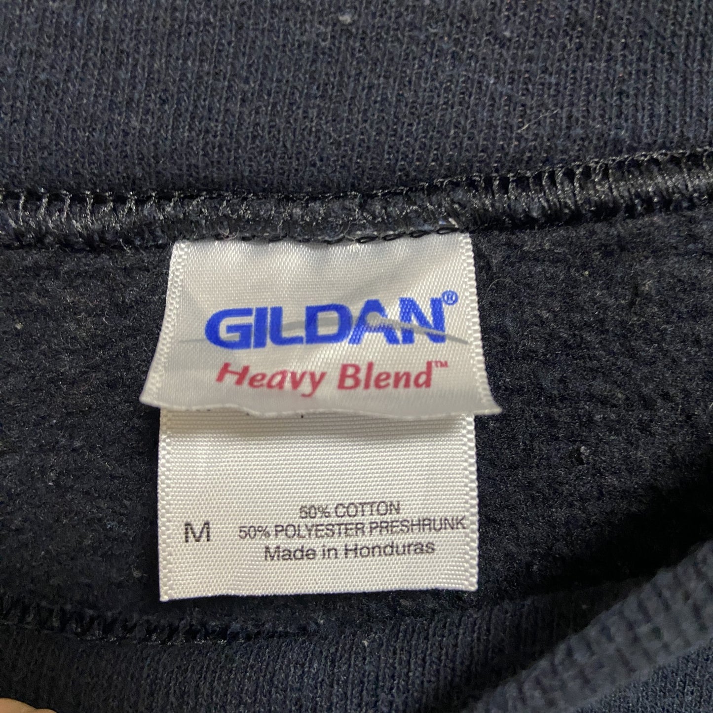 古着 used　GILDAN　長袖クルーネックスウェット　トレーナー　ワンポイントポケットデザイン　黒　ブラック　Mサイズ