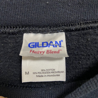 古着 used　GILDAN　長袖クルーネックスウェット　トレーナー　ワンポイントポケットデザイン　黒　ブラック　Mサイズ