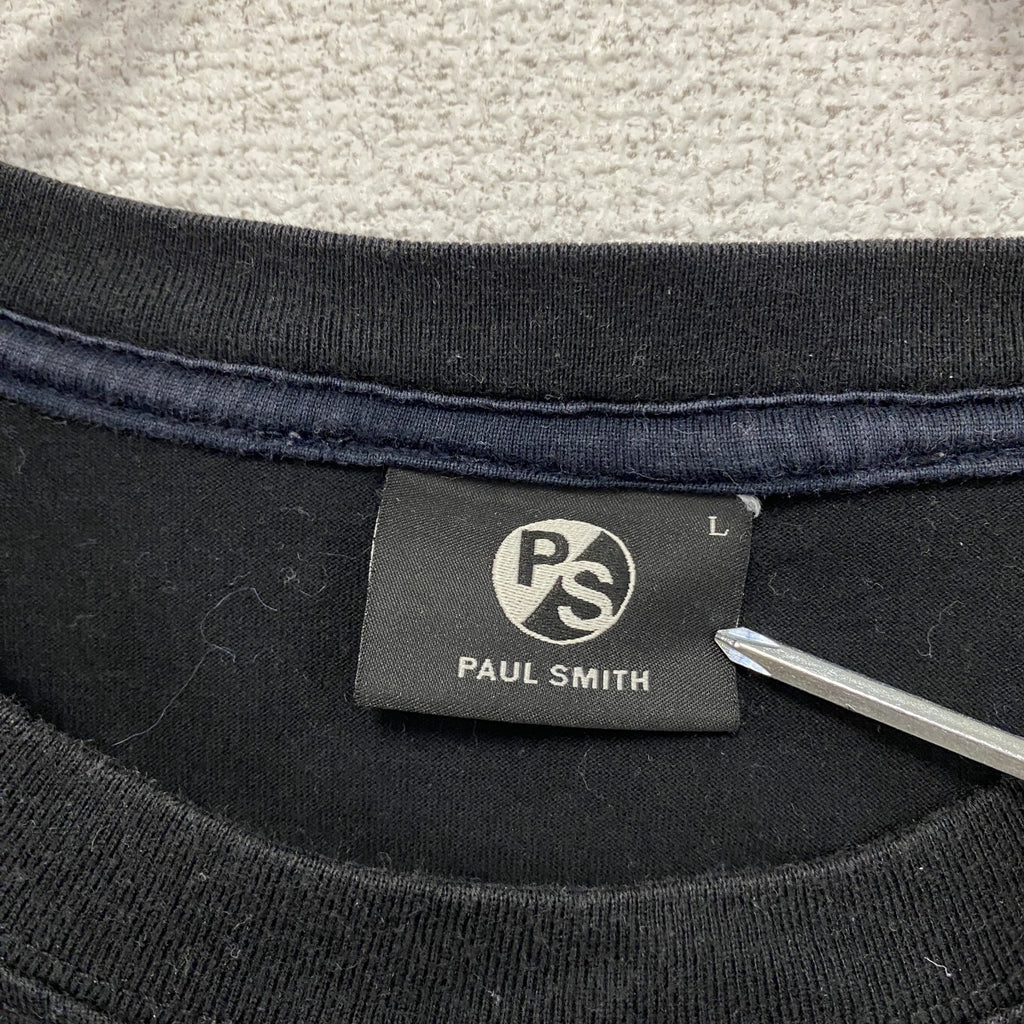 Paul Smith　ポールスミス　半袖プリントTシャツ　黒　ブラック　Lサイズ　