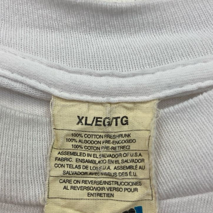 90s　SCREEN STARS　半袖プリントTシャツ　エロT　ヴィンテージ　白　ホワイト　XLサイズ