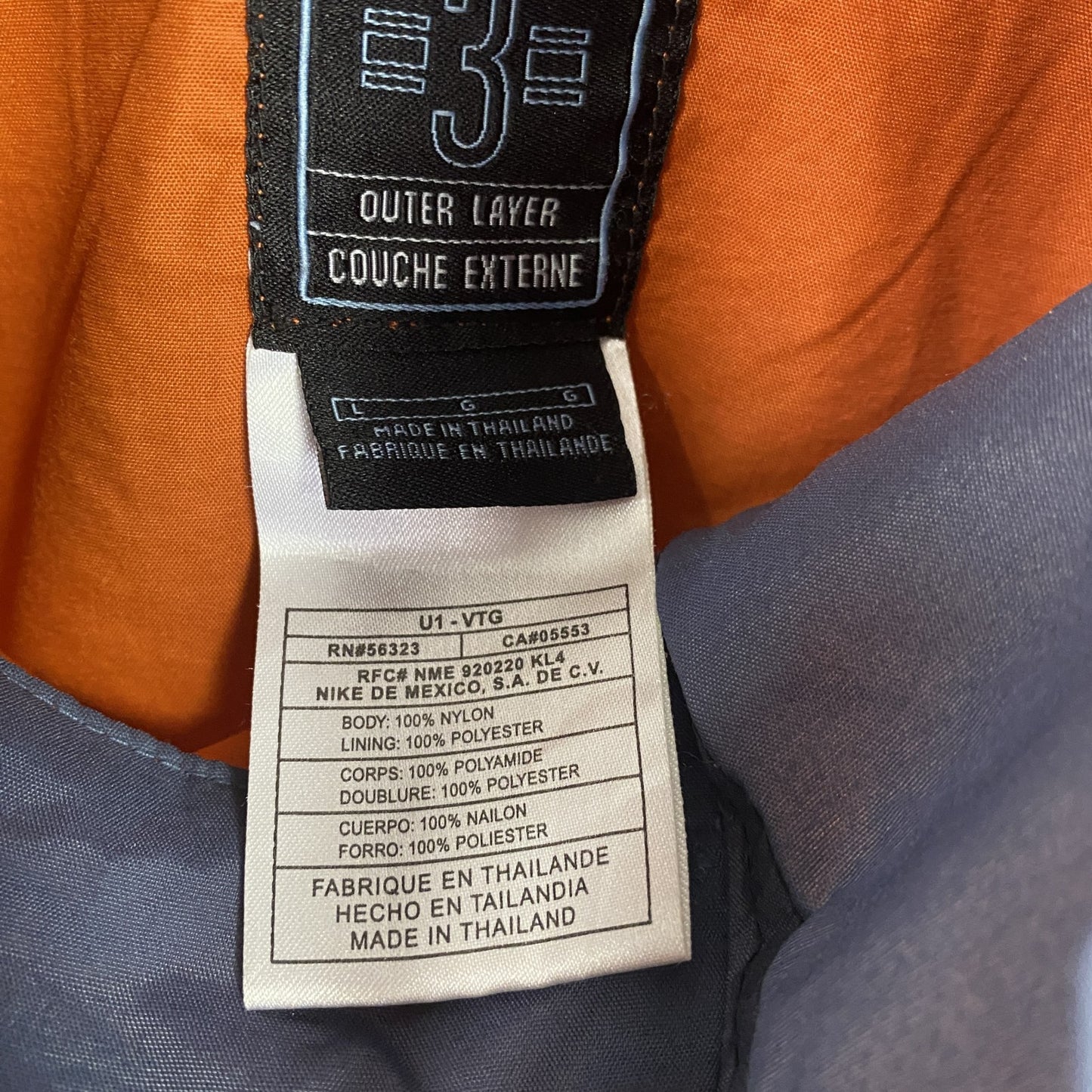 90s　NIKE ACG　ナイキエーシージー　Kayak Pullover Jacket　オレンジ　Lサイズ