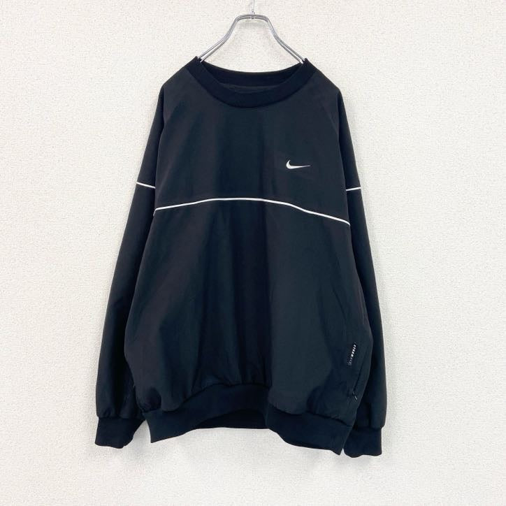 NIKE　ナイキ　ナイロンジャケット　プルオーバー　黒　ブラック　XLサイズ