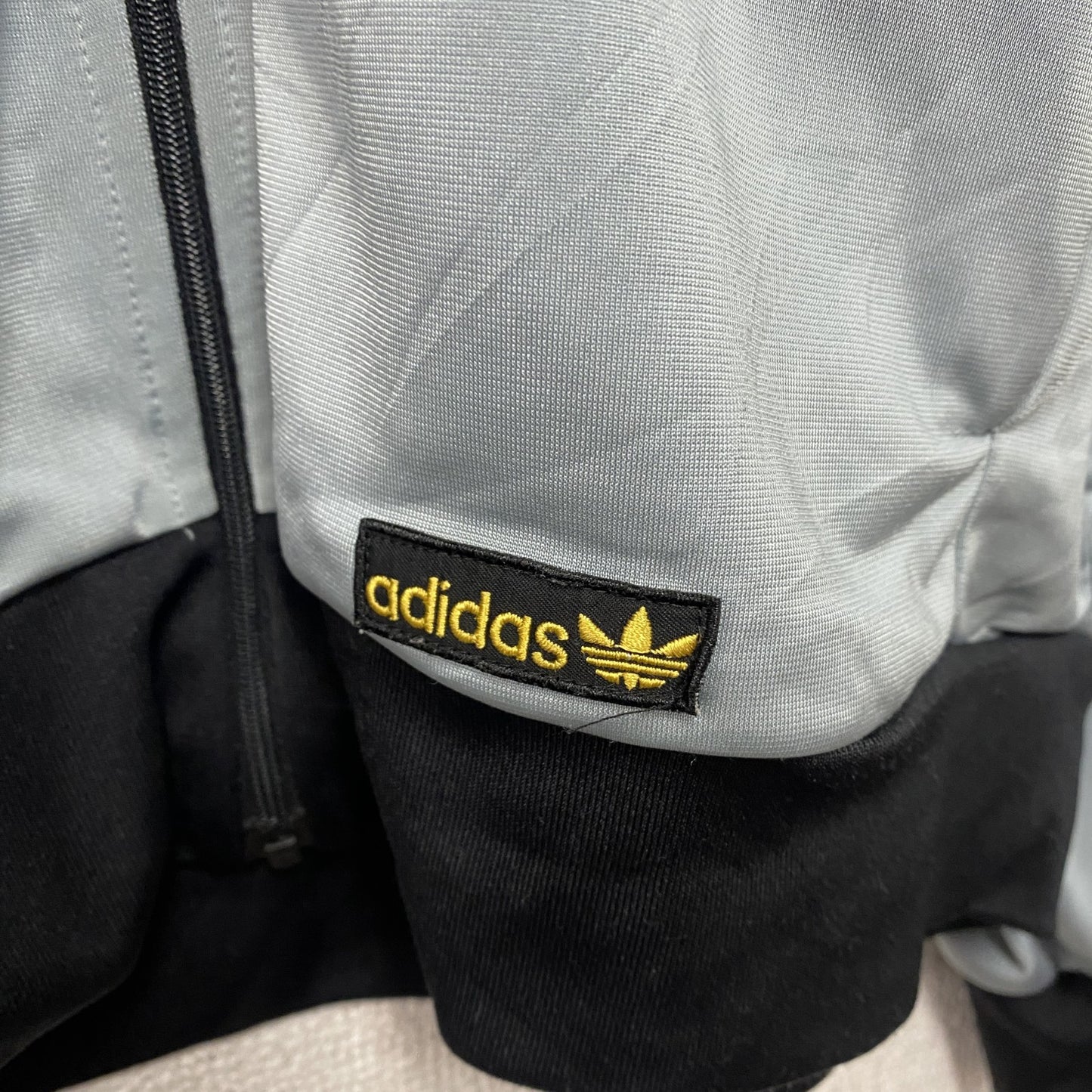 00s　adidas　アディダス　トラックジャケット/ジャージ　ヴィンテージ　水色　ライトブルー　Lサイズ