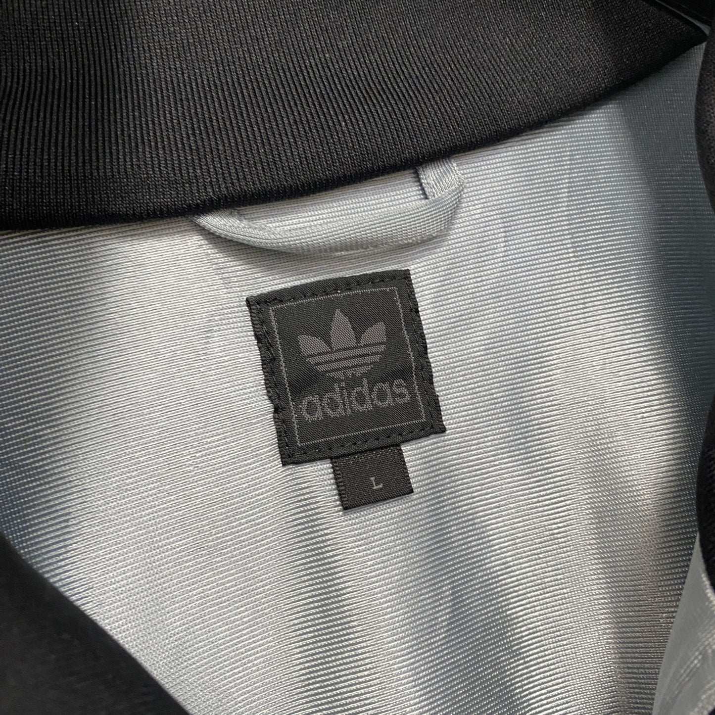 00s　adidas　アディダス　トラックジャケット/ジャージ　ヴィンテージ　水色　ライトブルー　Lサイズ