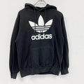 adidas　アディダス　スウェットパーカー/フーディー　黒　ブラック　Sサイズ