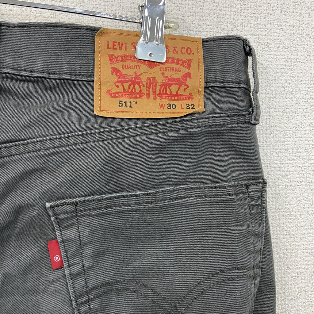Levi’s　リーバイス　511　ブラックデニムパンツ/ジーンズ　ジップフライ　黒　ブラック　W30サイズ