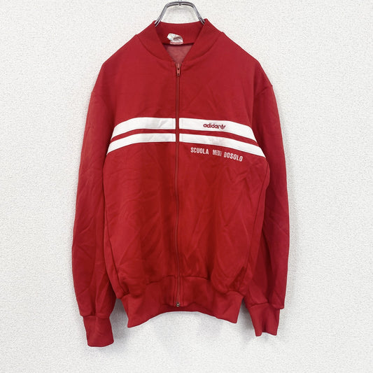 80s　adidas　アディダス　トラックジャケット/ジャージ　ヴィンテージ　赤　レッド　XSサイズ