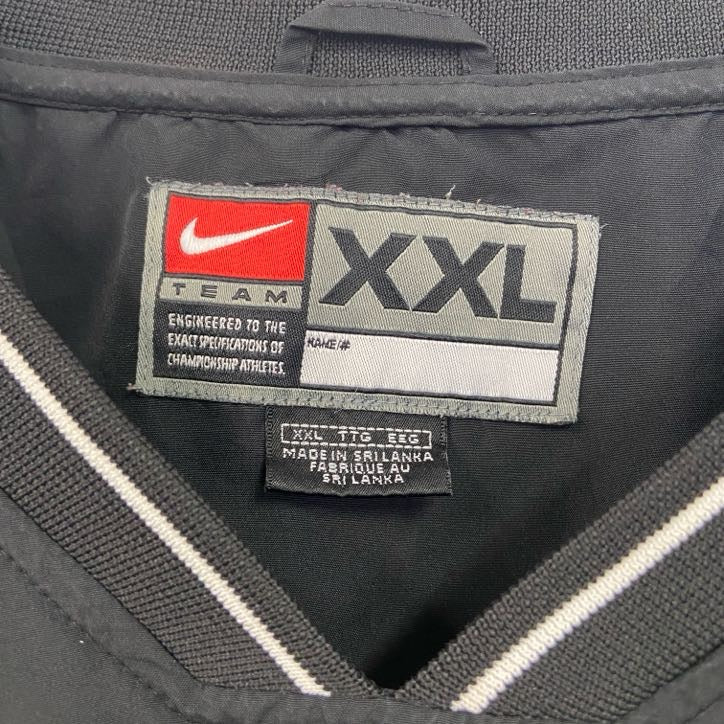 90s　NIKE　ナイキ　ナイロンジャケット　プルオーバー　ヴィンテージ　黒　ブラック　XXLサイズ