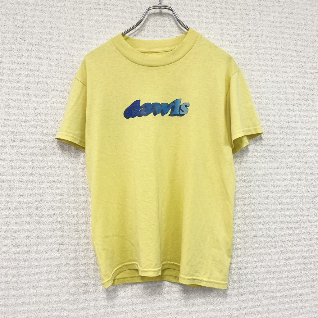 半袖プリントTシャツ　黄色　イエロー　