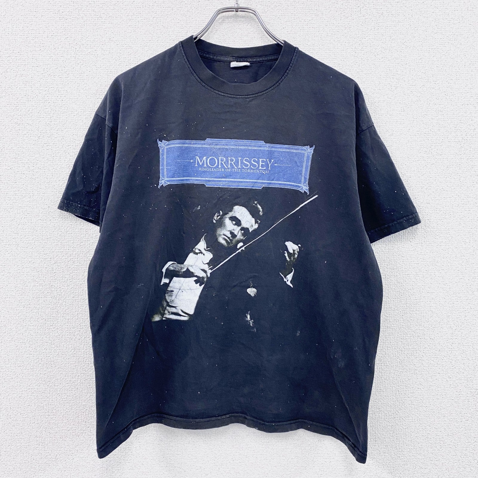 00s～　Morrissey　モリッシー　半袖プリントTシャツ　バンドT　ツアーT　黒　ブラック　Lサイズ