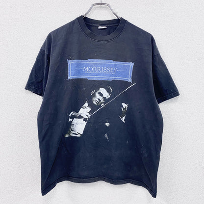 00s～　Morrissey　モリッシー　半袖プリントTシャツ　バンドT　ツアーT　黒　ブラック　Lサイズ