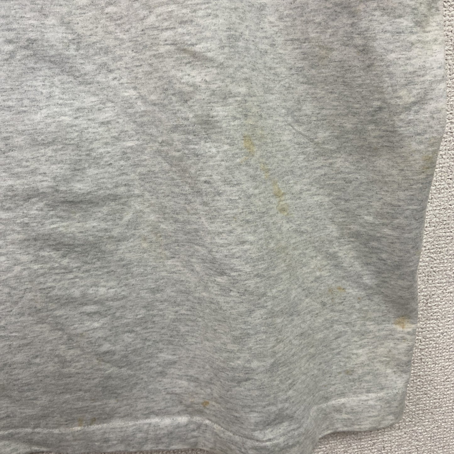 80s～　FRUIT OF THE LOOM　半袖プリントTシャツ　シングルステッチ　霜降りグレー　Lサイズ