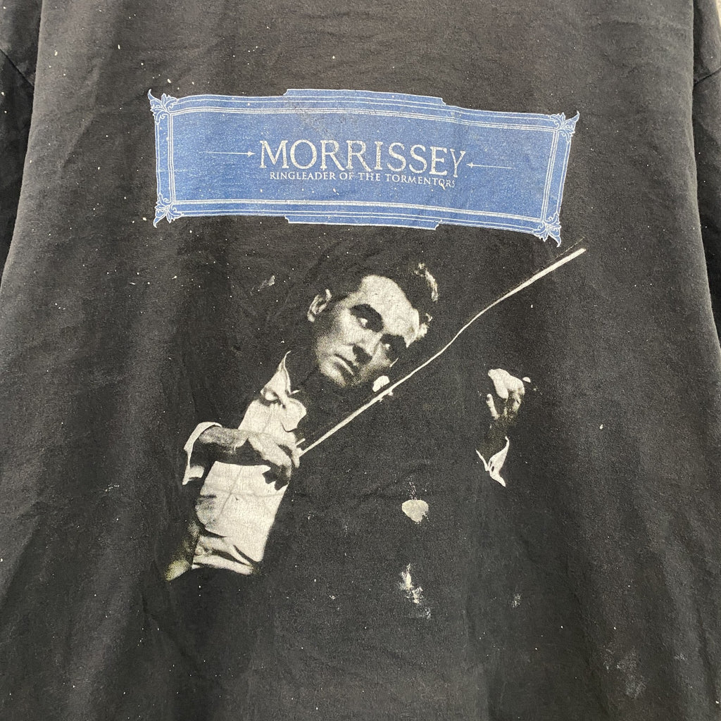 00s～　Morrissey　モリッシー　半袖プリントTシャツ　バンドT　ツアーT　黒　ブラック　Lサイズ