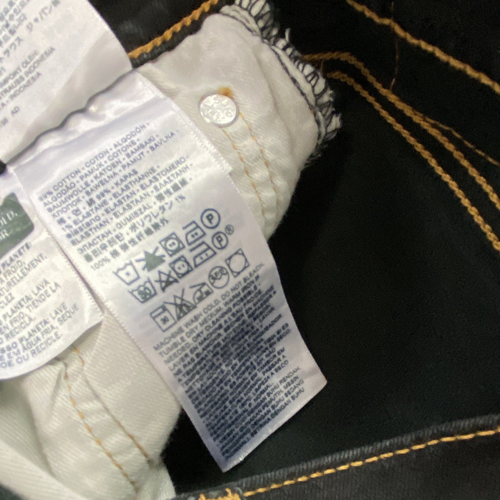 Levi’s　リーバイス　511　ブラックデニムパンツ/ジーンズ　ジップフライ　黒　ブラック　W28サイズ