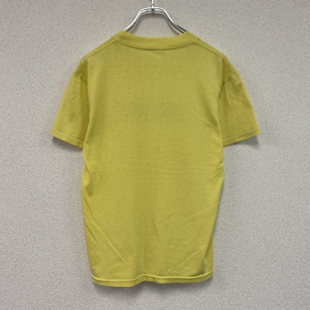 半袖プリントTシャツ　黄色　イエロー　