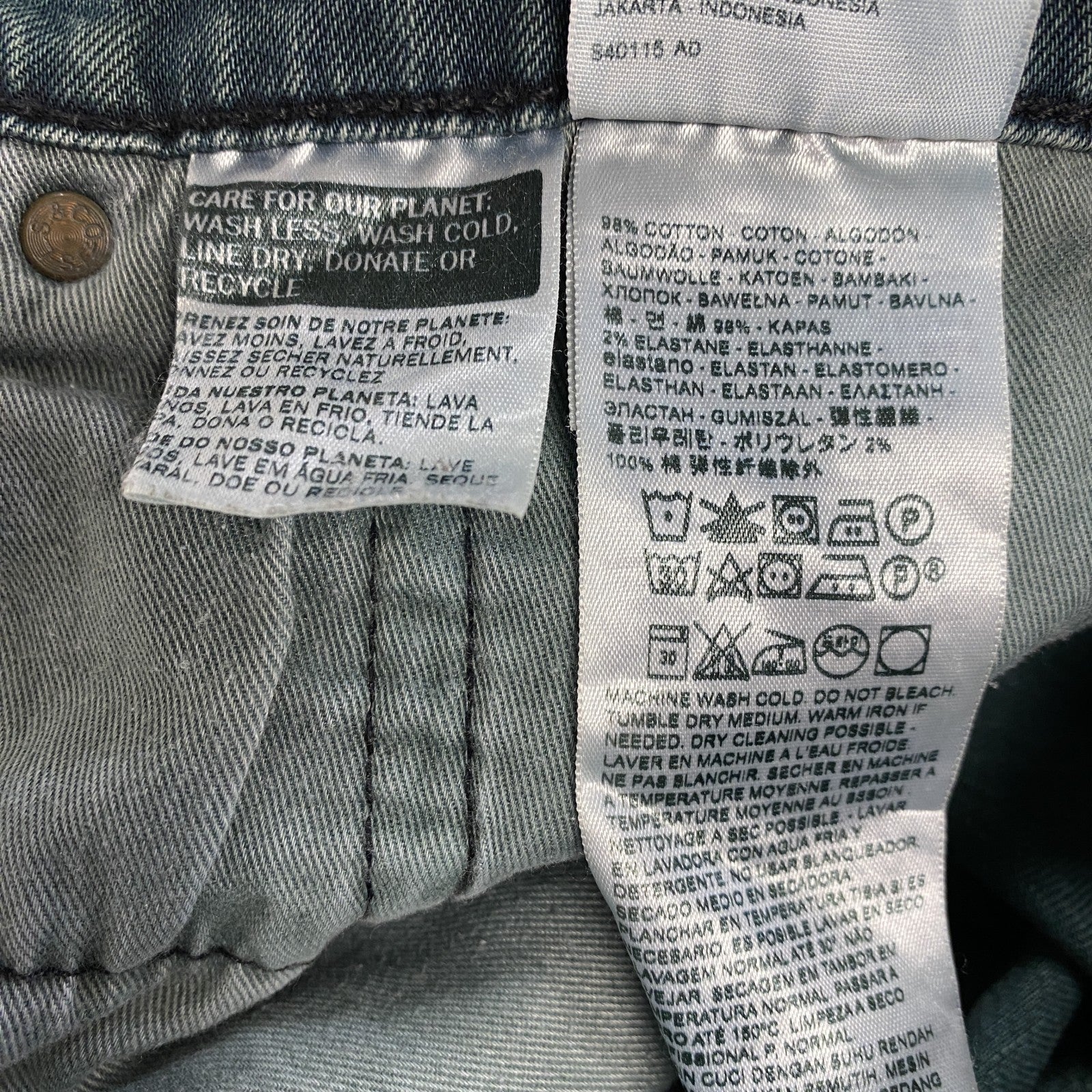 Levi’s　リーバイス　505　デニムパンツ/ジーンズ　フェード　ジップフライ　インディゴ　W32サイズ