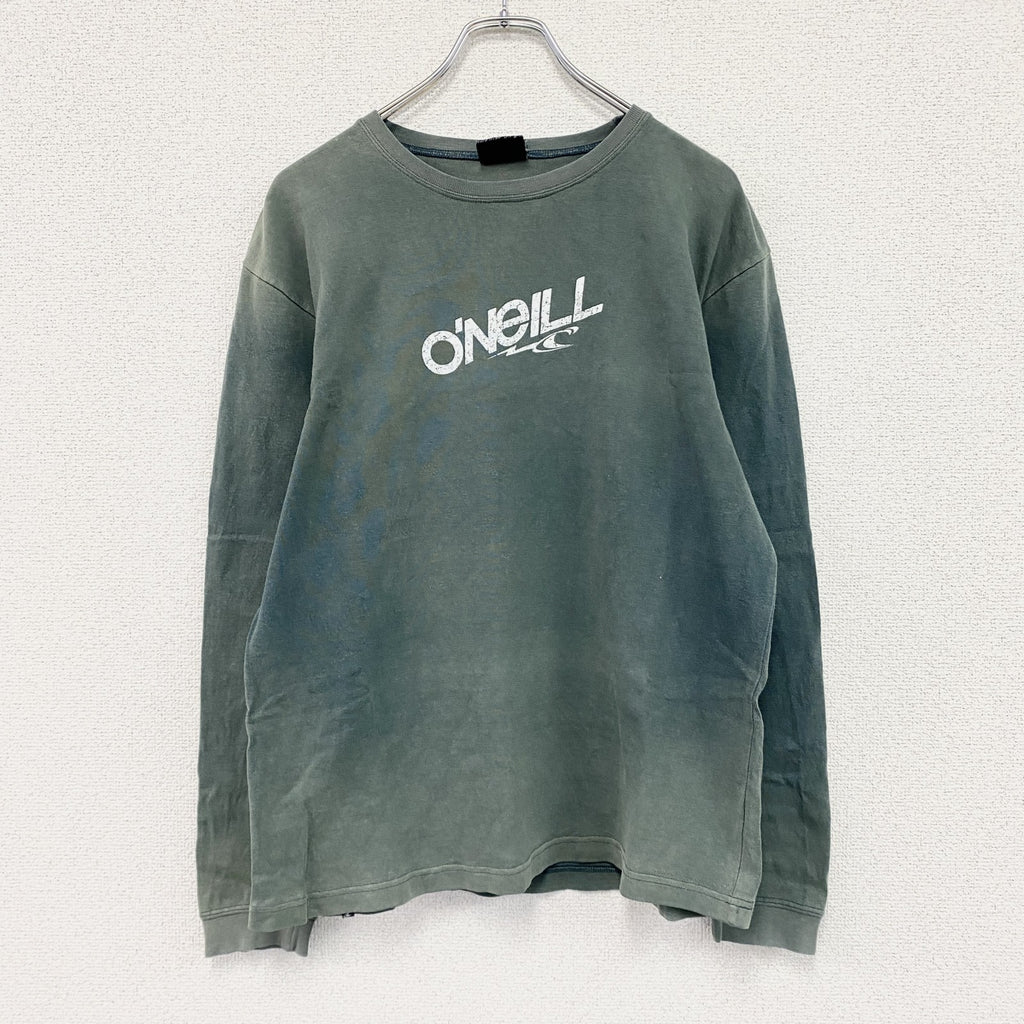 O'NEILL　オニール　長袖プリントTシャツ/ロンT　緑　グリーン　Mサイズ