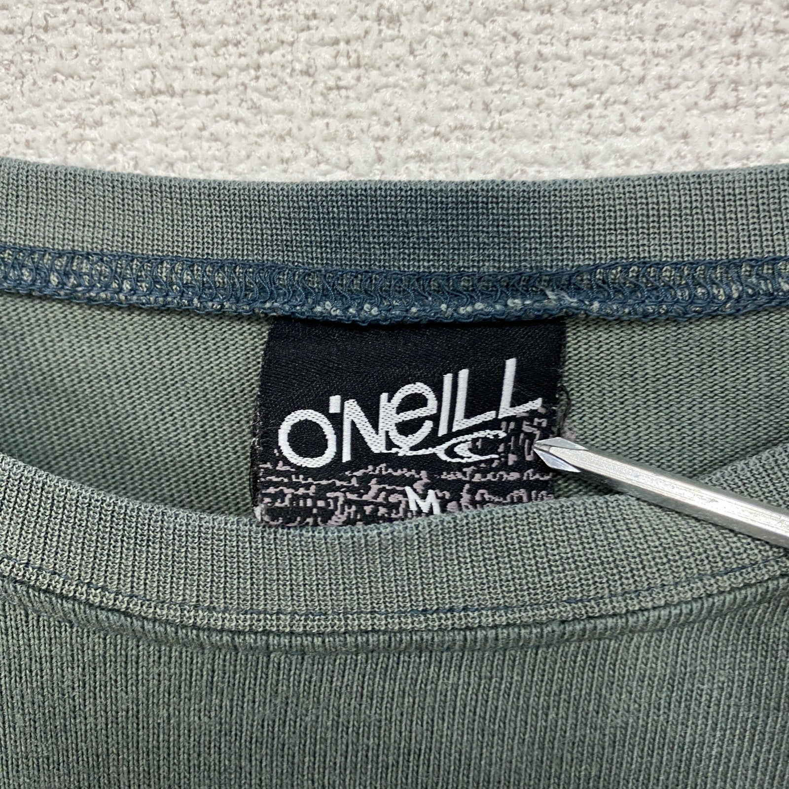 O'NEILL　オニール　長袖プリントTシャツ/ロンT　緑　グリーン　Mサイズ