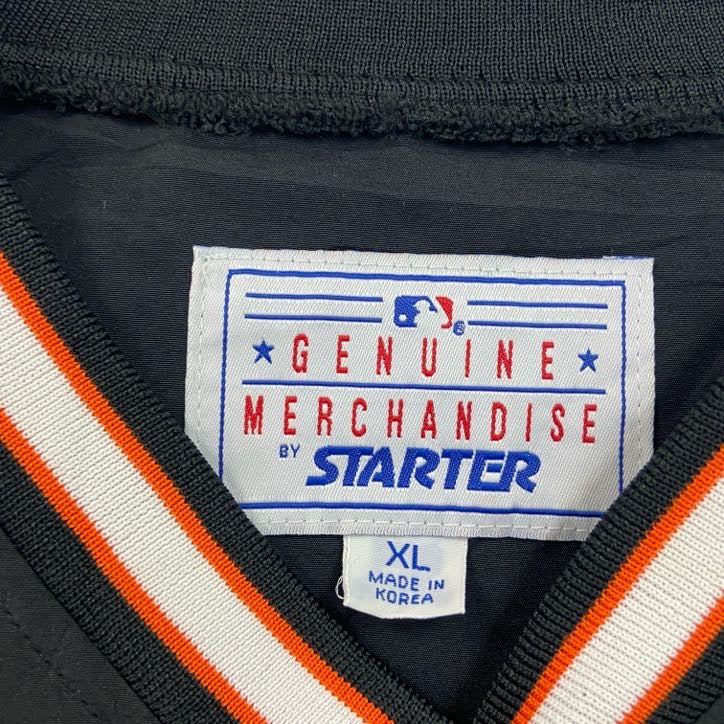 STARTER スターター　MLB　オリオールズ　プルオーバーナイロンジャケット　黒　ブラック　XLサイズ